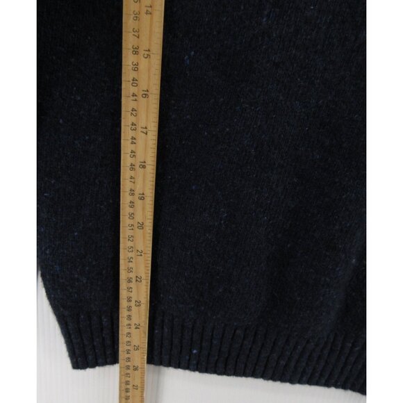 Ralph Lauren Polo Sweater Small Wool Blend Shawl Speckled Pullover Pony - Picture 5 of 12